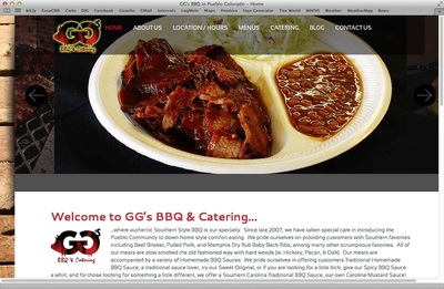 Website design for Colorado Springs  restaurant