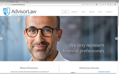Website design for law firm.