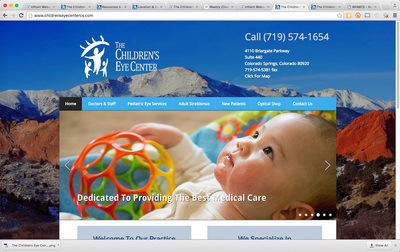 Website design for Colorado Springs doctor.